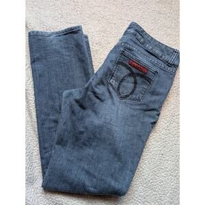 Sasson Ooh La La Straight Leg Hustle Blue Jeans Size 12